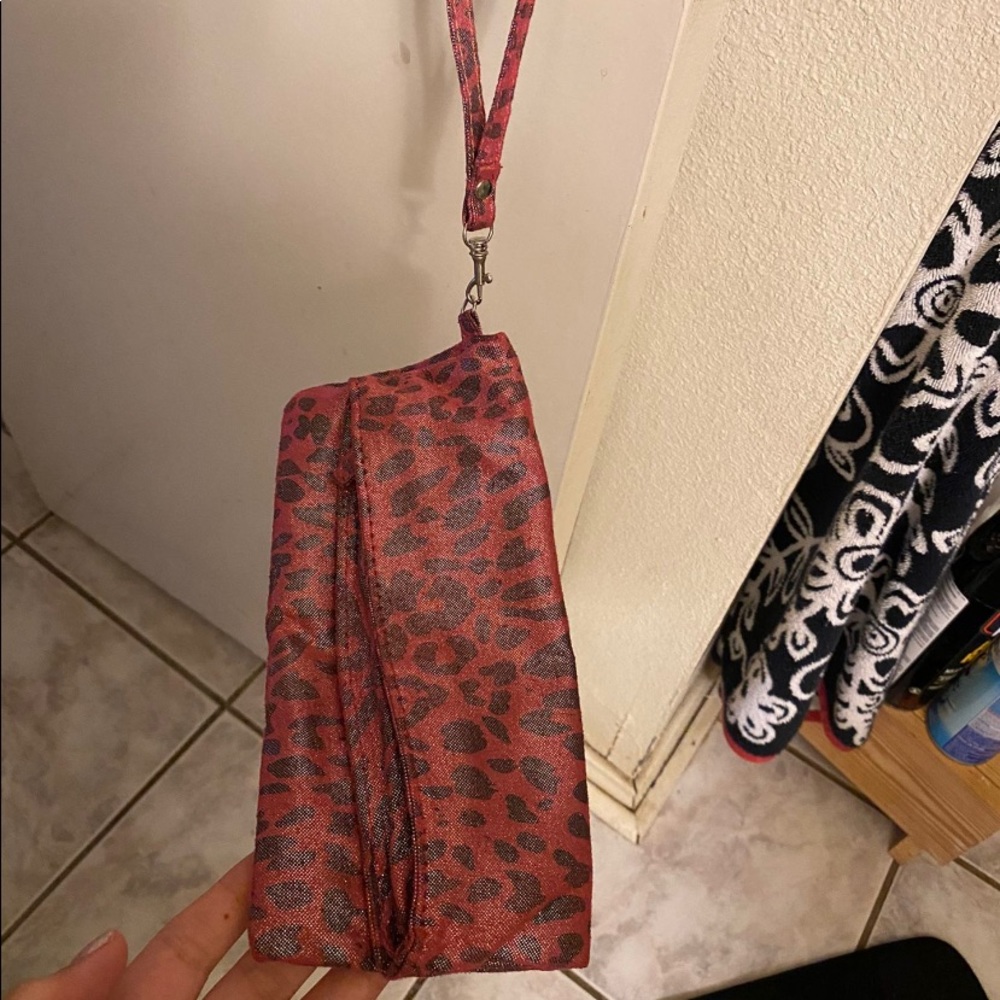 Pink wrist bag